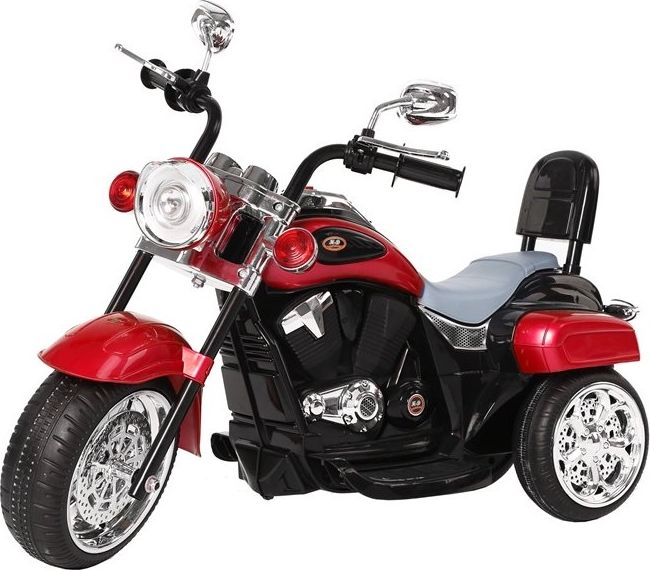 Mamido  Dětská elektrická motorka Chopper červená - obrázek 1