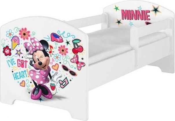 BabyBoo Dětská postel s pěnovou matrací Disney 140 x 70 cm - Minnie Music, bílá - 140x70 - obrázek 1