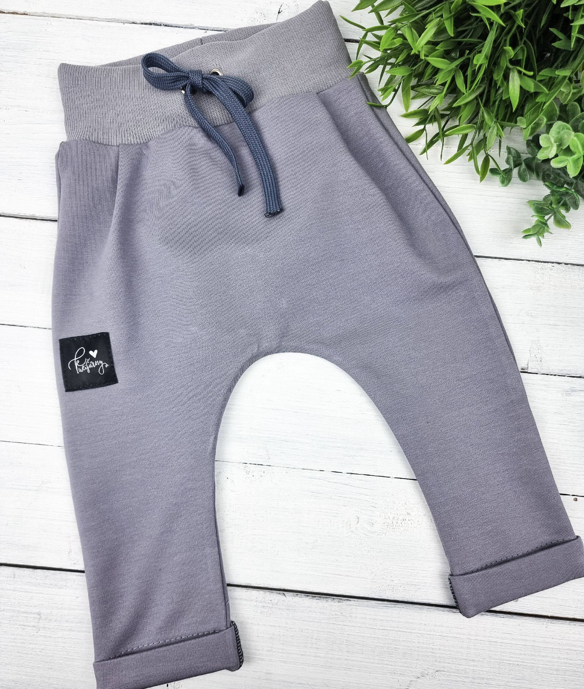 Kulišárny (handmade) Baggy ,,Grey,, VELIKOST: 56 - obrázek 1