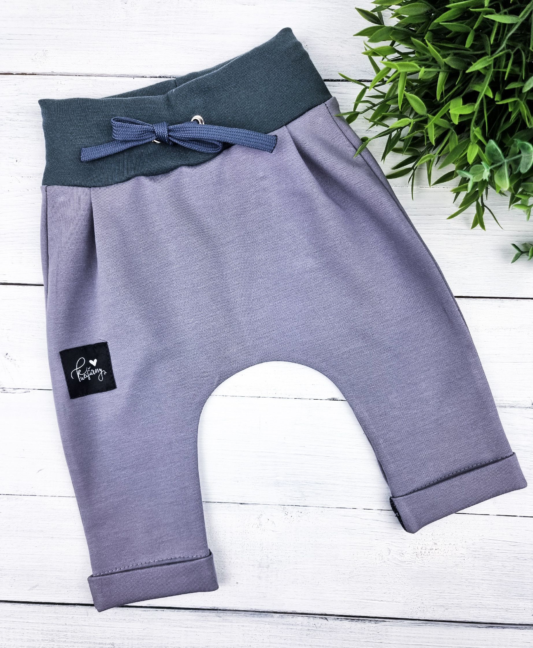 Kulišárny (handmade) Baggy ,,Grey,, VELIKOST: 56 - obrázek 2