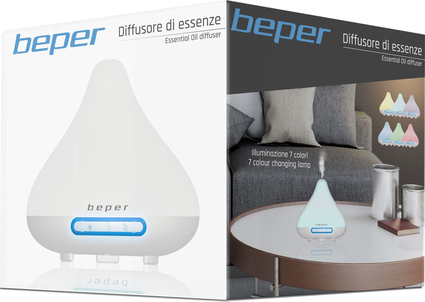 Beper 70402 Aroma lampa a zvlhčovač vzduchu s LED světlem - obrázek 2