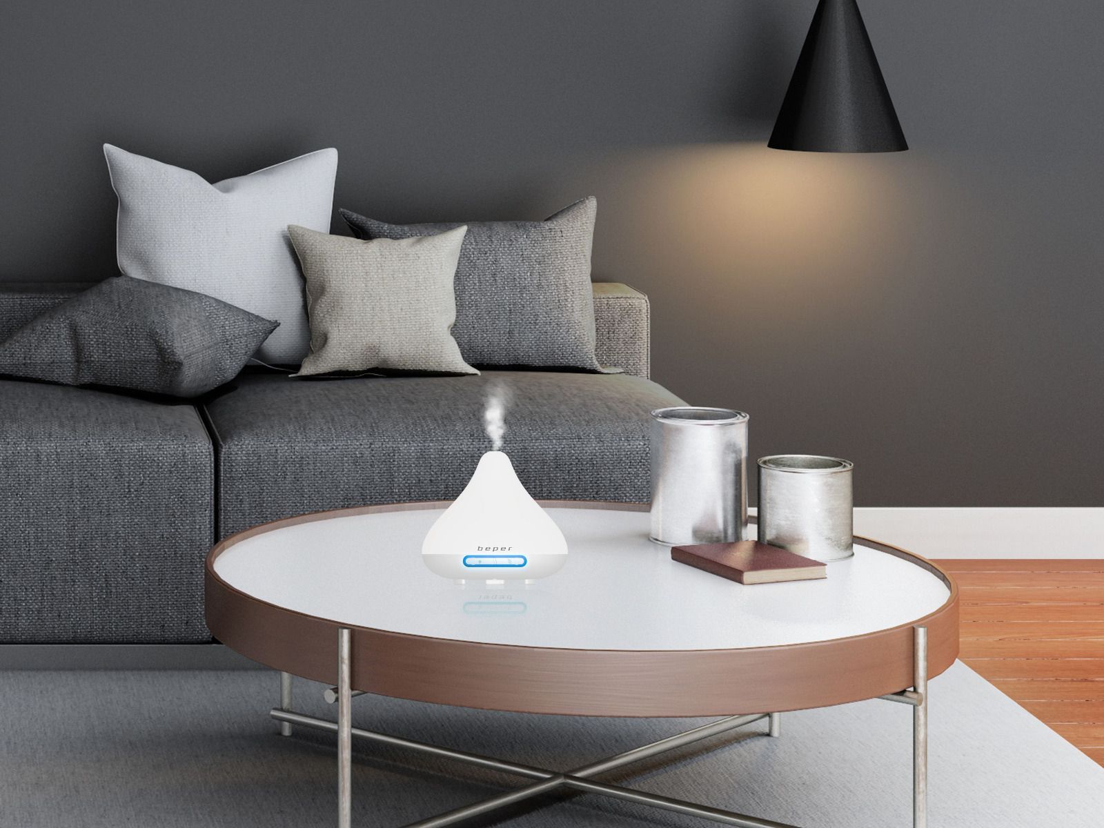 Beper 70402 Aroma lampa a zvlhčovač vzduchu s LED světlem - obrázek 3