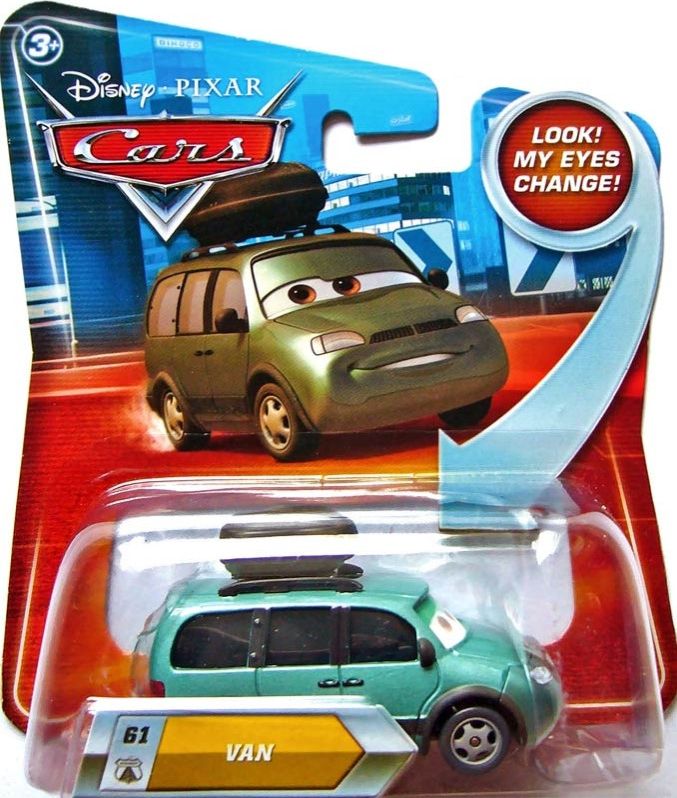 Mattel CARS (Auta) - VAN - LOOK MY EYES CHANGE (mrkací) - obrázek 1