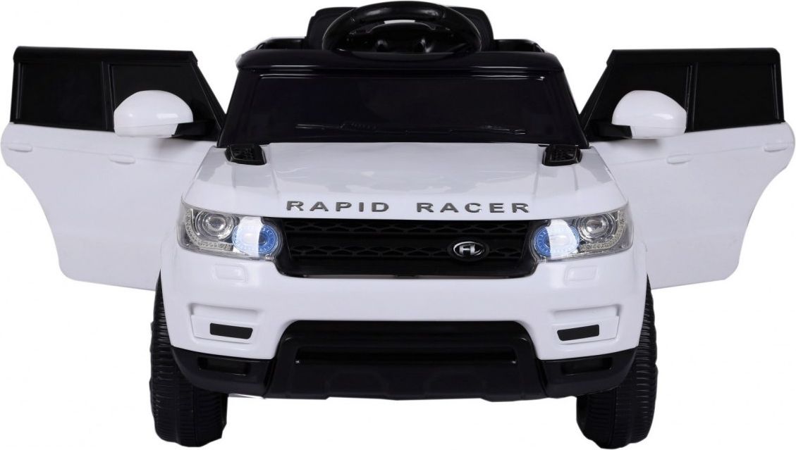 Elektrické autíčko Land Rapid Racer - bílé EVA - obrázek 4
