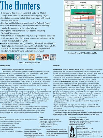 GMT Games The Hunters: German U-Boats at War, 1939-43 3rd Printing - obrázek 2