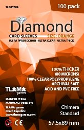 TLAMA games Obaly na karty Diamond Orange: Chimera Standard (57,5x89 mm) - obrázek 1