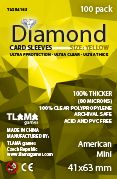 TLAMA games Obaly na karty Diamond Yellow: American Mini (41x63 mm) - obrázek 1