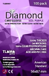 TLAMA games Obaly na karty Diamond Purple: American Standard (56x87 mm) - obrázek 1
