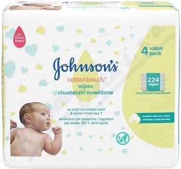 JOHNSON'S BABY Cottontouch vlhčené ubrousky 224 ks - obrázek 2