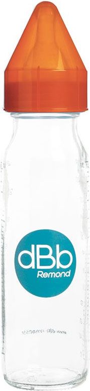 Kojenecká skleněná lahvička s dudlíkem 240 Ml dBb Remond 0-4 M - obrázek 1