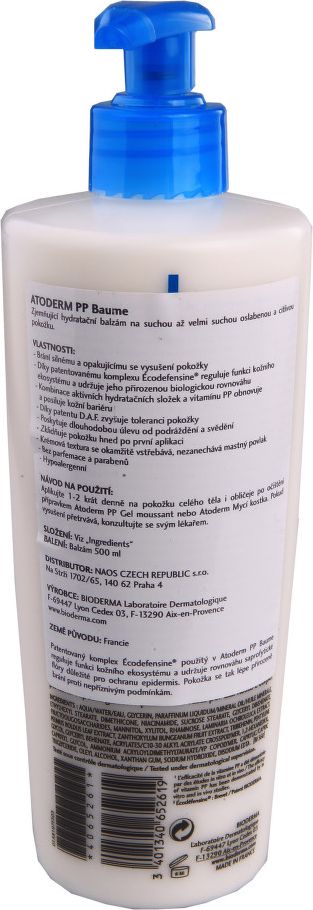 BIODERMA Atoderm PP Baume 500ml - obrázek 2