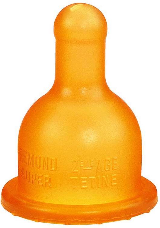 Dudlíky na lahvičku dBb Remond Super 2 ks 6+ Kaučuk Orange - obrázek 1