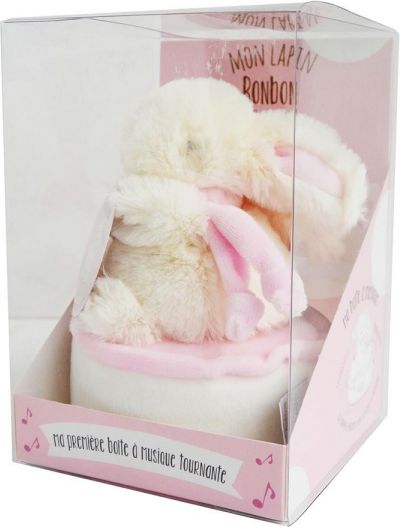 DouDou et Compagnie Lapin Bonbon Zajíček modrý 30cm - obrázek 1