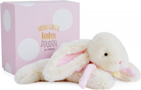 DouDou et Compagnie Lapin Bonbon Zajíček růžový 25cm - obrázek 1