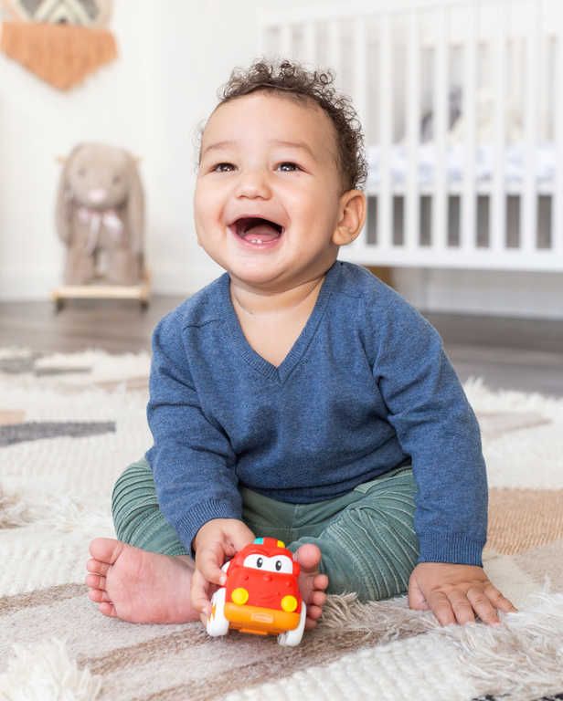 INFANTINO Baby soft autíčko zaoblené různé druhy pro miminko - obrázek 4