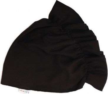 Mamatti Bavlněná dětská čepice - turban, černý - obrázek 1