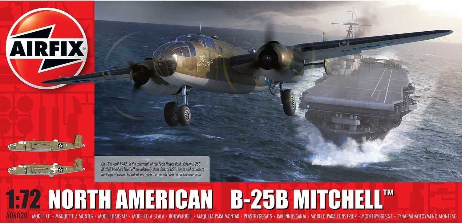 AIRFIX Classic Kit letadlo A06020 - North American B25B Mitchell 'Doolittle Raid' (1:72) - obrázek 1