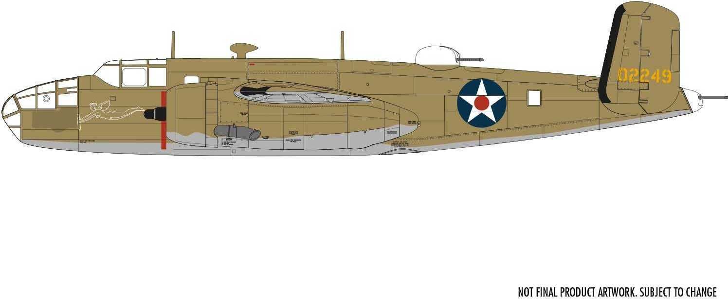 AIRFIX Classic Kit letadlo A06020 - North American B25B Mitchell 'Doolittle Raid' (1:72) - obrázek 3