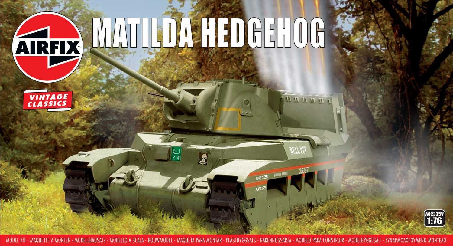 AIRFIX Classic Kit VINTAGE tank A02335V - Matilda Hedgehog Tank (1:76) - obrázek 1
