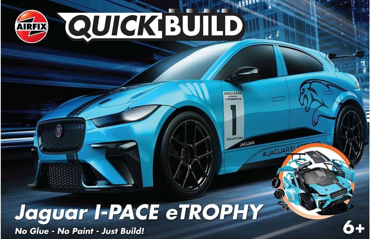 AIRFIX Quick Build auto J6033 - Jaguar I-PACE eTROPHY - obrázek 1