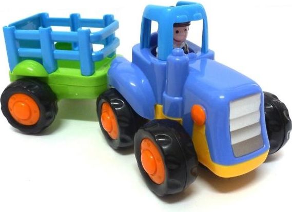 Traktor na setrvačník 17 cm - Traktor s vlečkou - obrázek 1