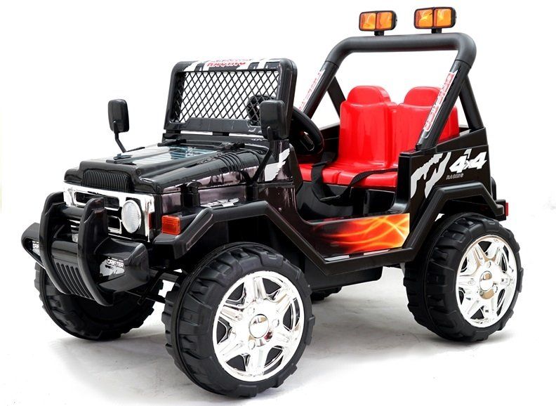 Mamido  Dětské elektrické autíčko Raptor pro dvě osoby černé - obrázek 1