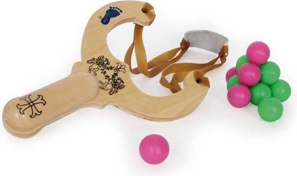 Small foot by Legler Small Foot Dřevěné hračky prak s kuličkami - poškozený obal - obrázek 1