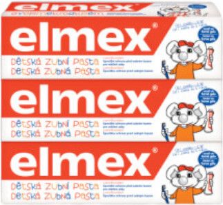 Elmex Dětská zubní pasta Kids Trio  3 x 50 ml - obrázek 1