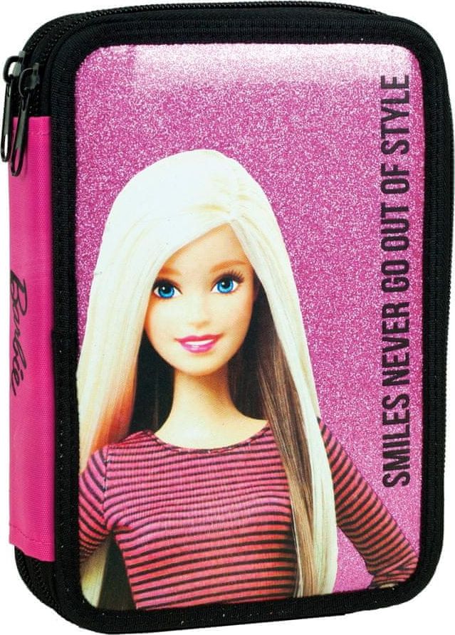 GIM Školní dvoupatrový penál Barbie Smiles – plněný - obrázek 1