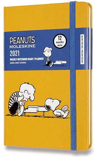 Moleskine Diář 2021 Peanuts - tvrdé desky S, týdenní, Piano - obrázek 1