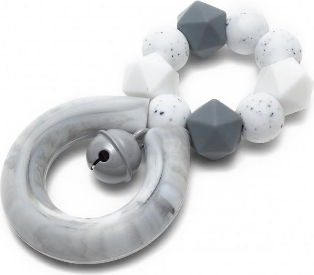 Silikonové kousátko chrastící 4ever Grey - obrázek 1
