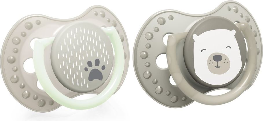 Lovi Dudlík silik.dynam. LOVO BUDDY BEAR 6-18m 2ks - obrázek 2