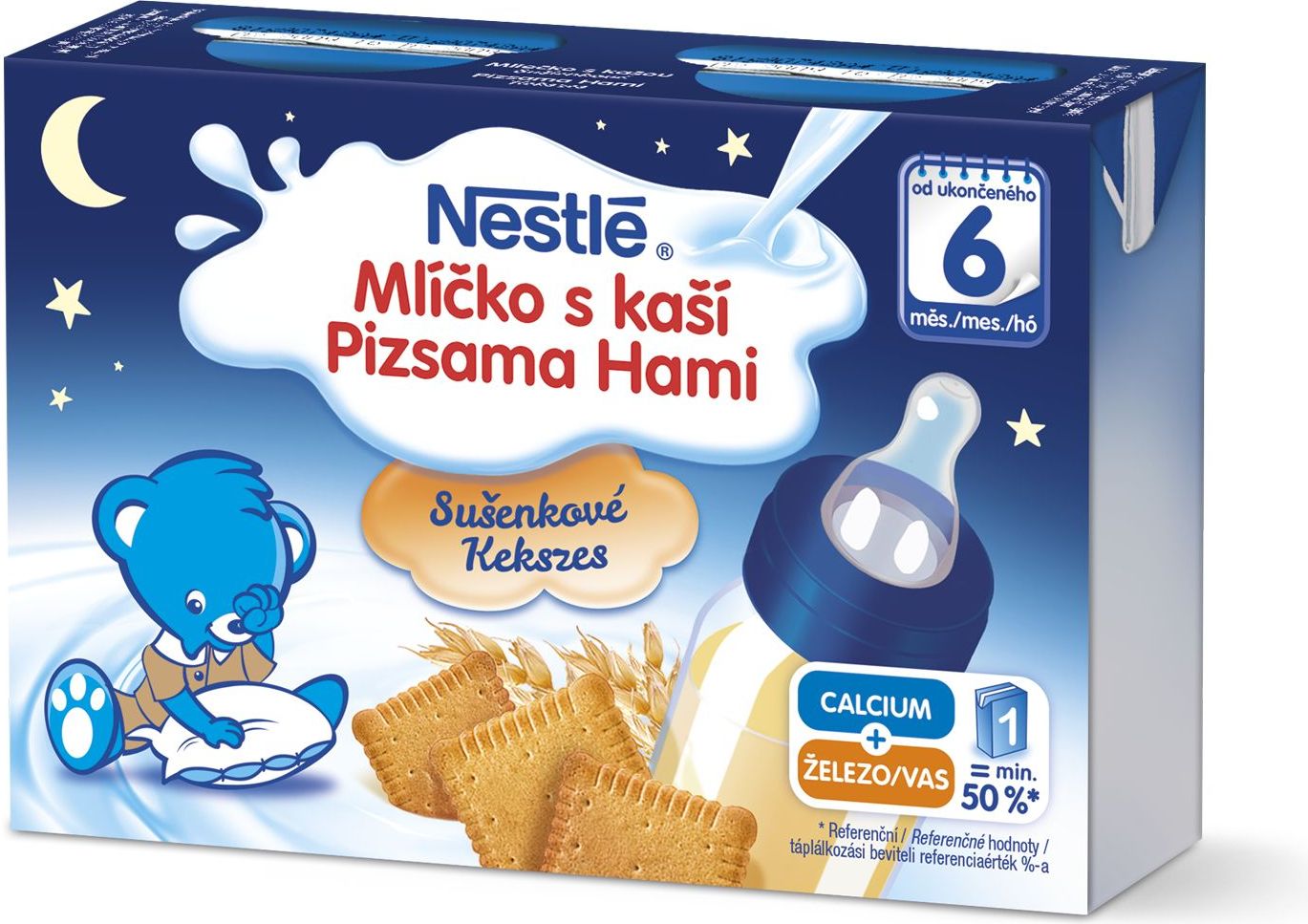 Nestlé Mlíčko s kaší Sušenkové 2x200 ml - obrázek 1