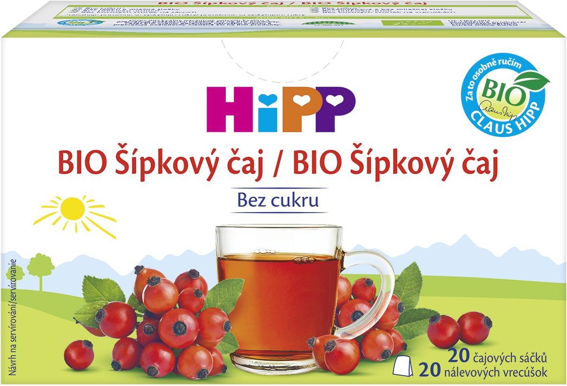 Hipp BIO Šípkový čaj sáčky 20x1,5 g - obrázek 1