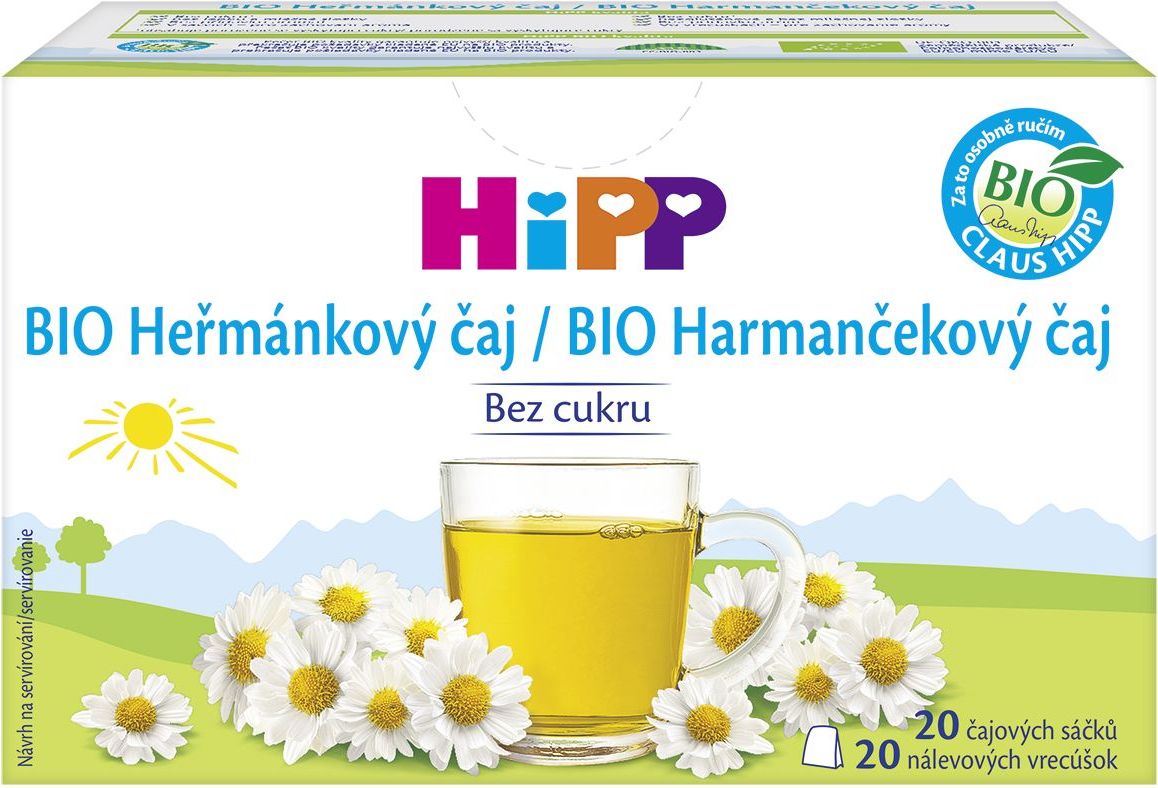 Hipp BIO Heřmánkový čaj sáčky 20x1,5 g - obrázek 1