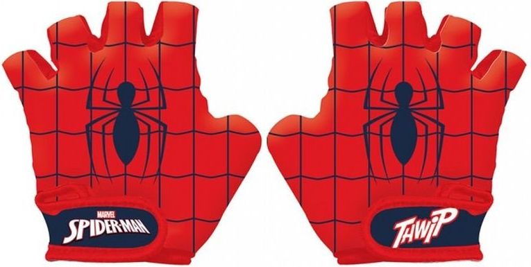 SEVEN Cyklo rukavice Spiderman 70% polyester, 30% elastan, vel. 5, 3-9 let - obrázek 1