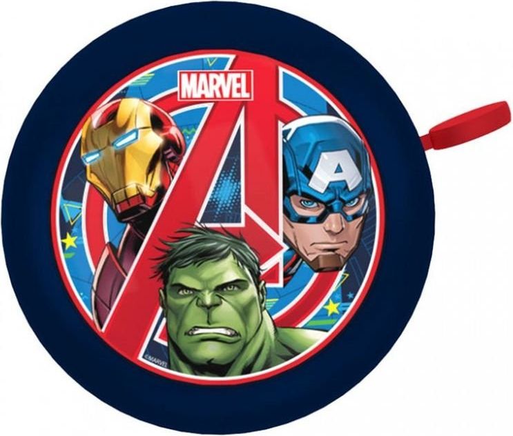 SEVEN Zvonek na kolo Avengers Kov, Plast, průměr 5 cm - obrázek 1