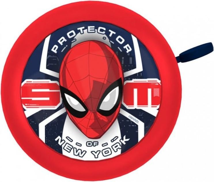 SEVEN Zvonek na kolo Spiderman Kov, Plast, průměr 5 cm - obrázek 1