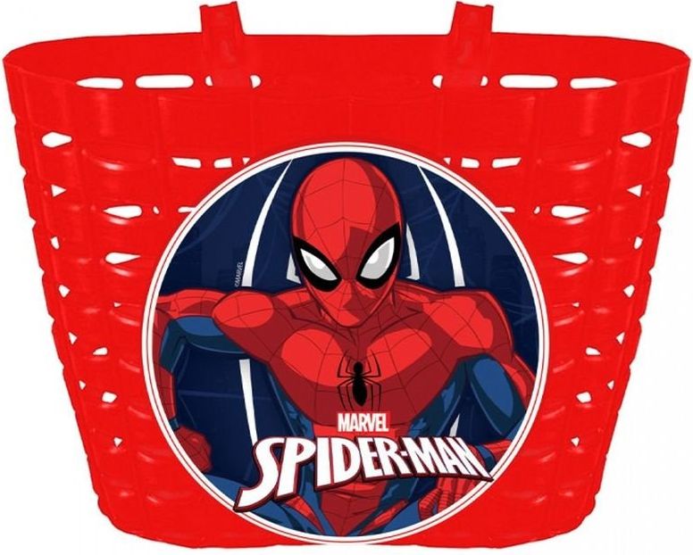 SEVEN Košík na kolo Spiderman Plast, 20x14,5x13 cm - obrázek 1