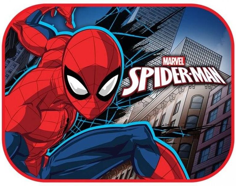 SEVEN Sluneční clona Spiderman Polyester, 2ks 44x35 cm - obrázek 2