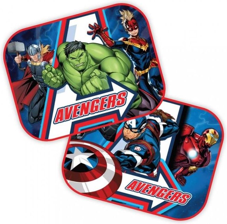 SEVEN Sluneční clona Avengers Polyester, 2ks 44x35 cm - obrázek 1