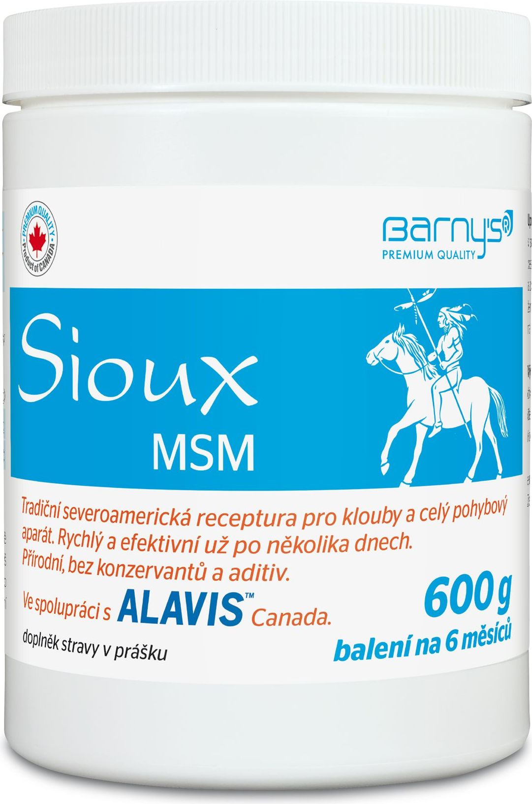 Barny´s MSM Sioux 600 g - obrázek 2