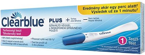 CLEARBLUE PLUS těhotenský test 1ks - obrázek 2