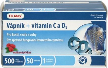 Dr.Max Vápník s vitaminy C a D 50 tablet - obrázek 2