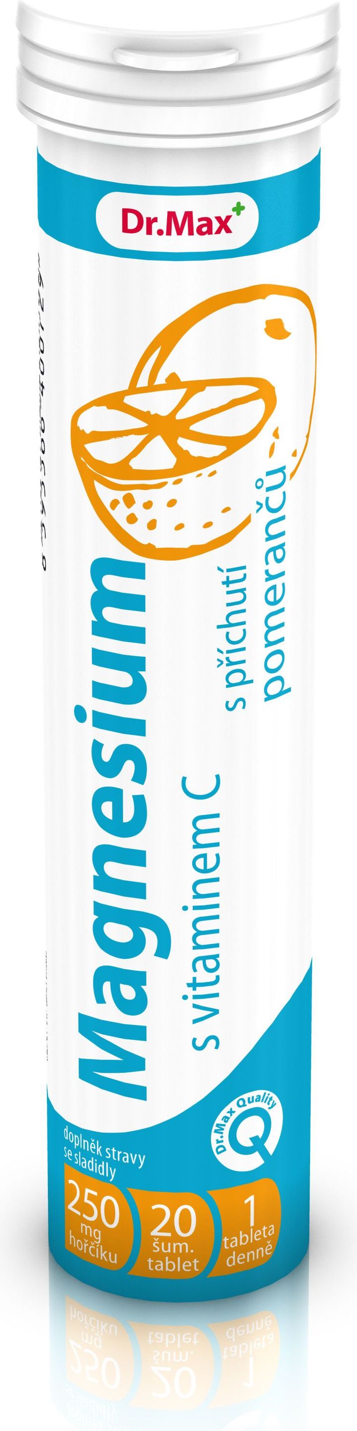 Dr.Max Magnesium + vitamin C pomeranč 20 šumivých tablet - obrázek 1