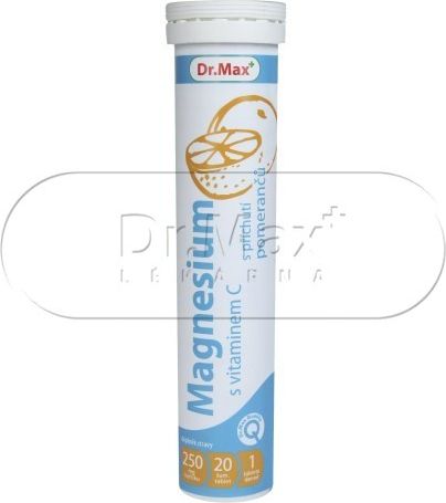 Dr.Max Magnesium + vitamin C pomeranč 20 šumivých tablet - obrázek 2