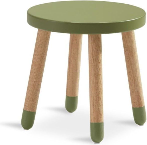 Flexa Zelená dětská stolička Flexa Play, ø 30 cm - obrázek 1
