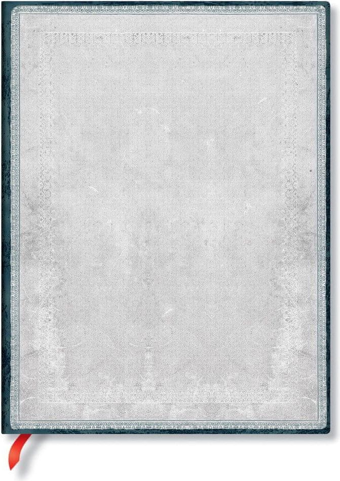 Paperblanks Linkovaný zápisník s měkkou vazbou ve stříbrné barvě Paperblanks Flint, 176 stran - obrázek 1