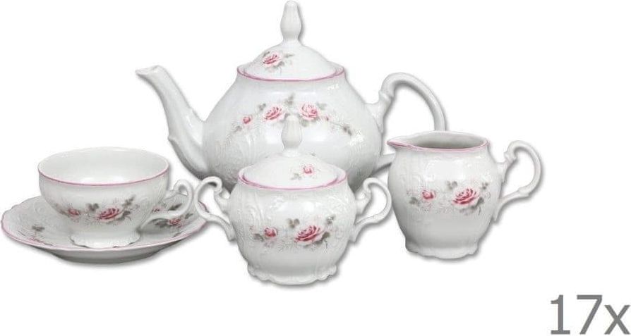 Thun Porcelánová sada na čaj s růžičkami Thun Bernadotte - obrázek 1