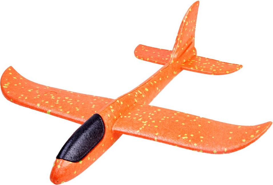 Mamido  Polystyrénové házecí letadlo 47 cm oranžové - obrázek 1